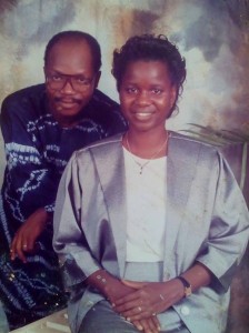 *Gbadebo and wife...at early age of their relationship.