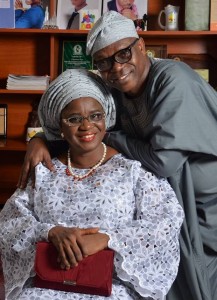 *Toyin Gbadebo with wife.